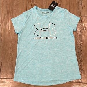 Under Armour Sky Blue Tee with Logo